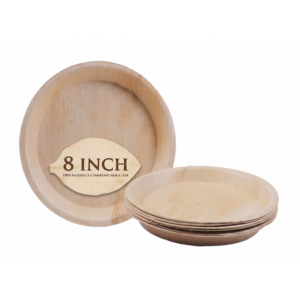 Areca Palm Leaf Plates 8'inch