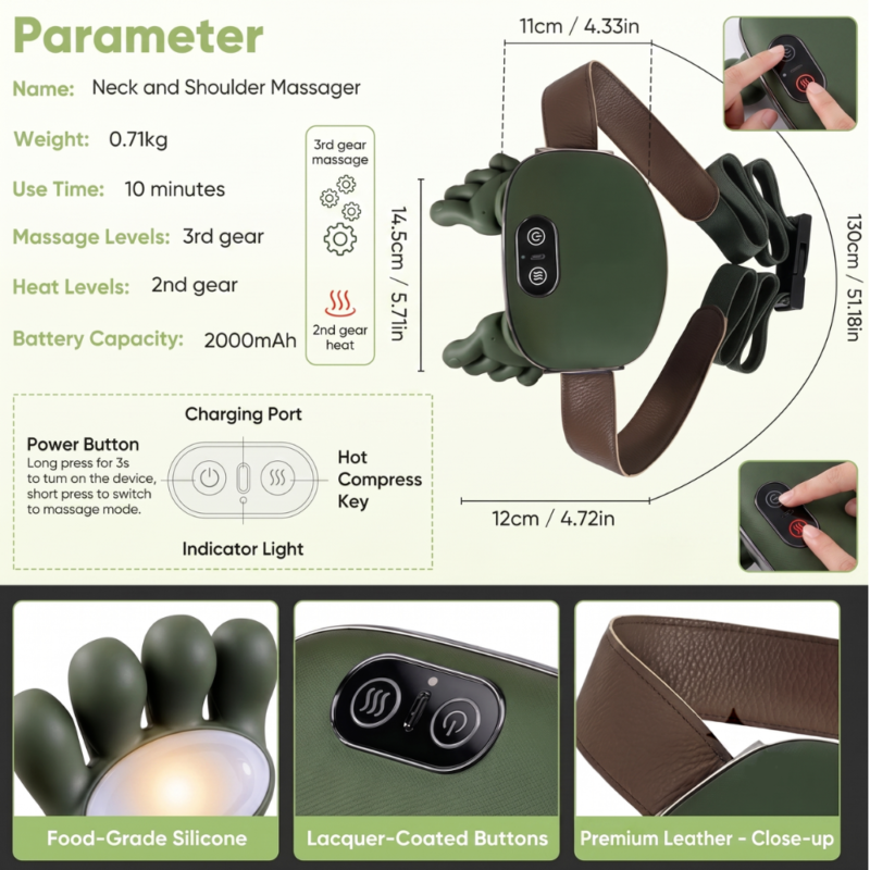 4 Rechargeable Electric Body Massager Machine